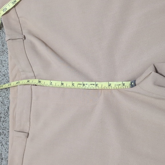 DKNY Beige Tan women's Dress Pants Slacks Straight Leg Ankle Size 12P Petite - Picture 7 of 13